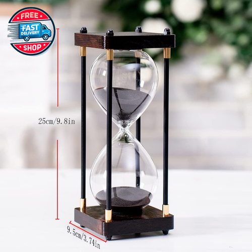 60 Minutes Hourglass Sand Timers,Large Sand Timer, Decorative Quiet Time Clock - Picture 2 of 12