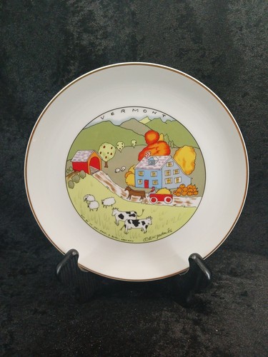 Vermont Souvenir Plate By R W Yoiton 1086