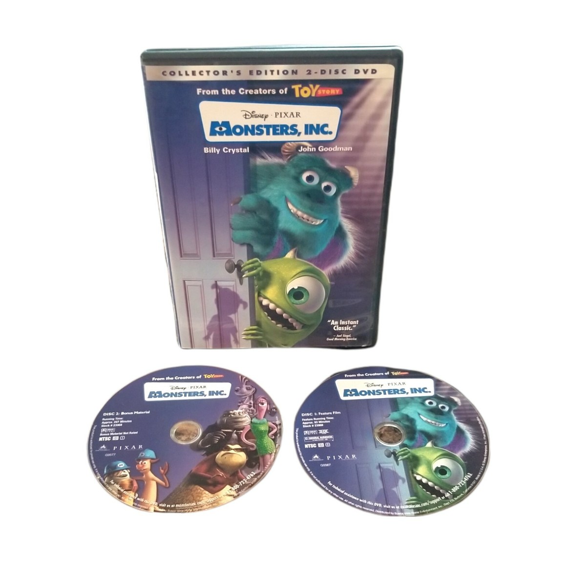 Monsters Inc DVD John Goodman Billy Crystal Widescreen Full Monsters Inc DVD John Goodman Billy Crystal Widescreen Full