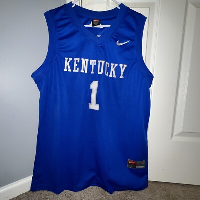Kentucky Wildcats Nike Elite Swingman Basketball Jersey #1  Size Large