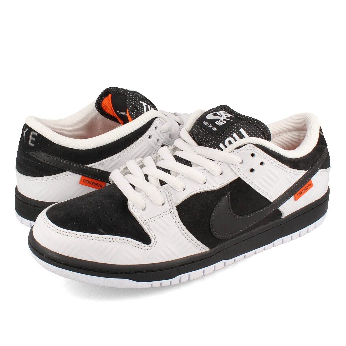 TIGHTBOOTH × Nike SB Dunk Low Pro QS FD2629-100 Black and White