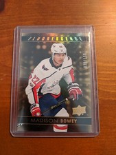 2017-18 Upper Deck Series 2 Madison Bowey Fluorescence Rookie Gold /150 Capitals