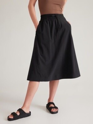 ATHLETA Arrival Skirt Black sz 20 #586857 NEW | eBay