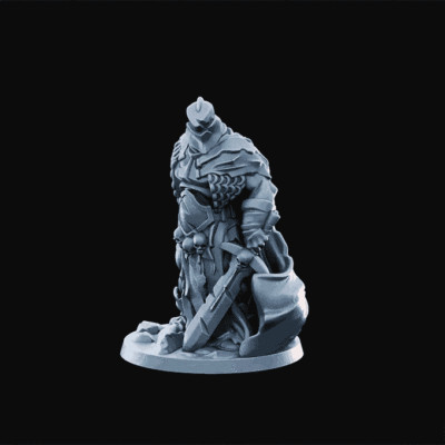 Gefallener Ritter Held/Bösewicht episch fein detaillierte DND Miniaturen RPG Tabletop Modelle