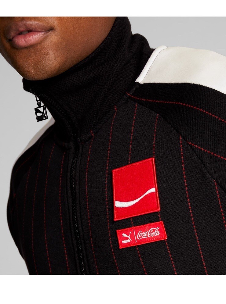 Puma x Coca-Cola T7 Track Jacket Men's Size XL 536162-01 BLACK/RED