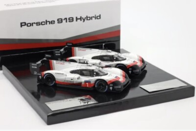 2-Car Set Porsche 919 Hybrid Evo #1 records lap Nürburgring / Spa 2018 1:43 Ixo