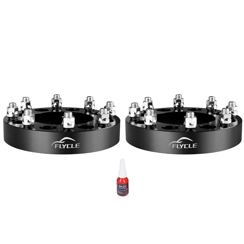Adaptadores de rueda 4 piezas 1,5" 8x6,5 a 8x180 para Chevy Silverado 2500 HD GMC Sierra Foto 2 de 4