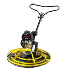 6.5HP Gas Power 37" Cement Surface Finishing Power Trowel Machine w/Float Pan
