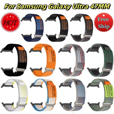 For Samsung Galaxy Watch Ultra 47mm Braided Watch Band Strap Nylon Loop