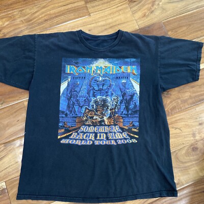 アイアンメイデン(IRON MAIDEN) ワールドツアー 2008 Tシャツ Iron Maiden Somewhere Back in Time World Tour 2008 Shirt