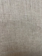 Fabric Lot 2 Yds 14 In 54 W Herringbone Beige Cream Apparel