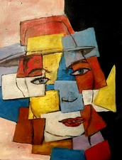 GARGANTUAN ORIGINAL ART SURREALISM CUBISM EXPRESSIONISM