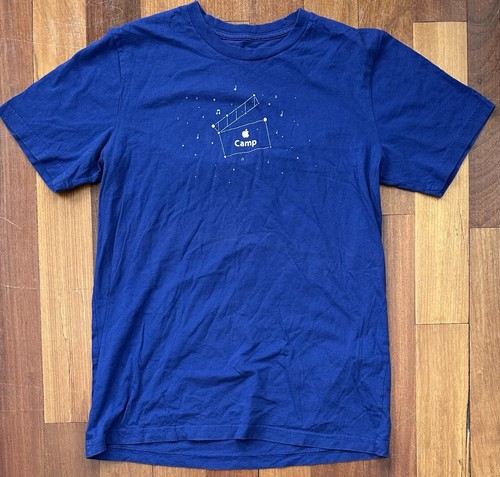 Vintage Y2K Apple Employee CAMP 'Make Movie Magic' Shirt size Men's MEDIUM