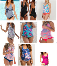Badeanzug Schwangerschaft Umstandsmode Umstandbadeanzug Tankini NEU Bademode