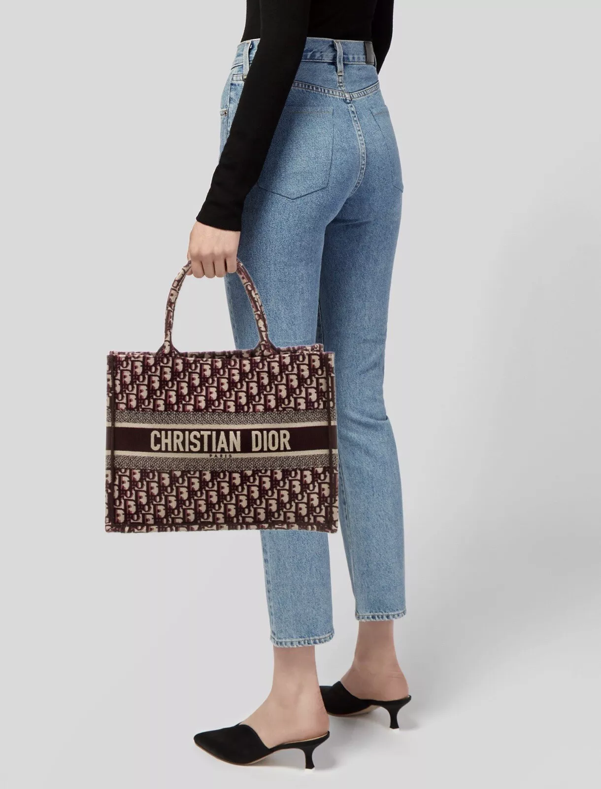 Sac fourre tout Christian Dior Oblique Medium Book BURGANDY LS (339718) SOLDES ?
