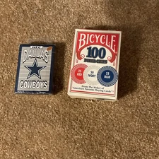 Dallas Cowboys Sealed Playing Cards 1998 And Bicycle Poker Chips