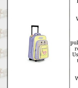 baby girl travel suitcase