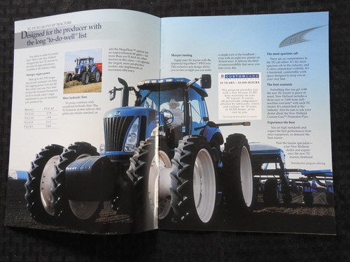 Folleto catálogo tractor nuevo Holland TG210 TG230 TG255 TG285 2003-2006 COMO NUEVO - Imagen 2 de 5