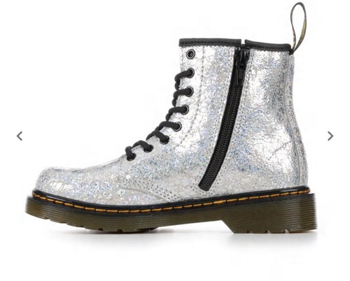 STIVALI DA DISCOTECA GRIGI DR. MARTENS BIG KID 1460 RAGAZZE taglia 2 - Foto 7 di 9