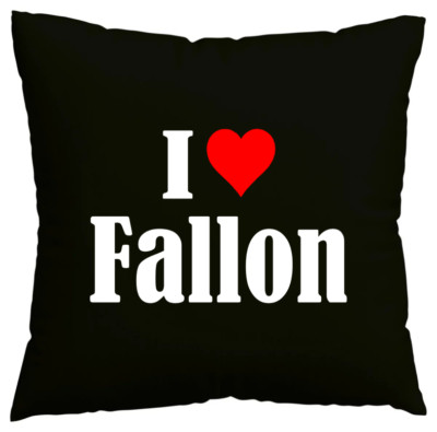 Kissenbezug I Love Fallon Ich liebe Fallon Schwarz 102717