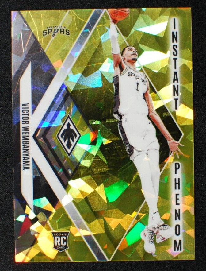🌟 VICTOR WEMBANYAMA - 2023-24 Phoenix Instant Phenom Yellow CRACKED ICE RC /175