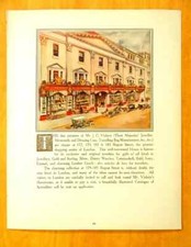 Print Ad DAIMLER CAR COMPANY Pall Mall London J.C. VICKERY JEWELLERS c.1915
