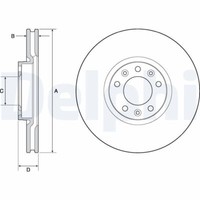 2X Delphi BG4696C Bremsscheibe FüR CitroËN DS Passend FüR Iveco Opel Peugeot