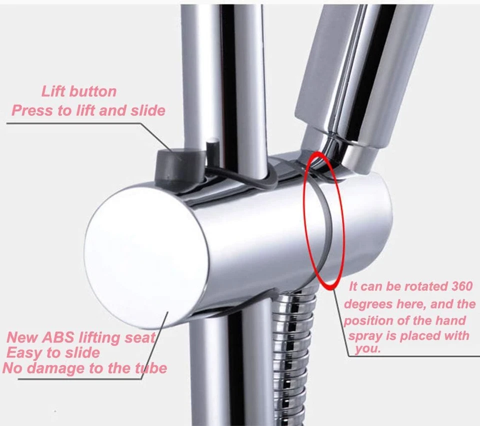 25MM Verstellbar Duschkopfhalter Handbrause Halterung Duschkopf Brausehalter - Bild 4 von 4
