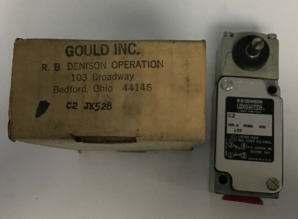 Interruttore Di Limitazione Gould C2B JK2, Serie A NEMA A600, Nuovo Surplus In Scatola Aperta