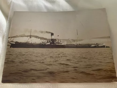 vintage / antique very rare photo photograph image of hercules steam ship boat image 2