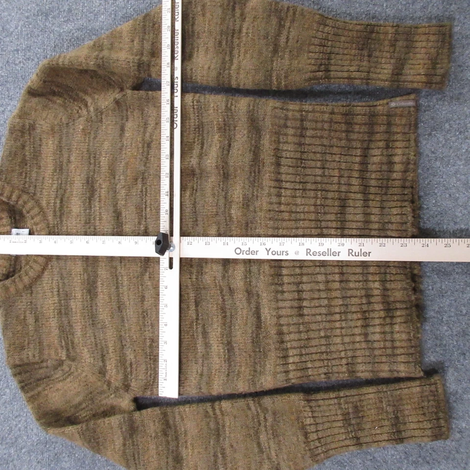 Suéter Columbia Para Mujer Mediano Mezcla Lana Pullover Acanalado Texturizado Acogedor Foto 4 de 4
