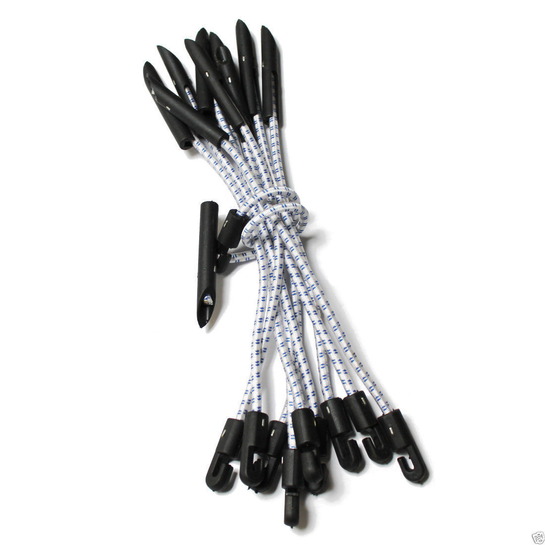 100 Pk Elastic Bungee Toggle Tie Shock Cord Scaffold Sheeting Netting Tarpaulin