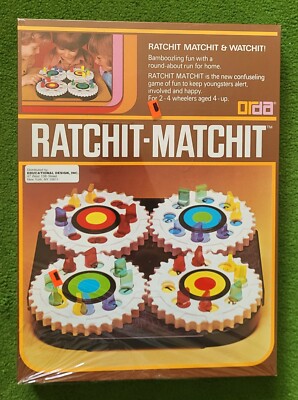 Rare, Vintage 1970s Matching Game Orda RATCHIT-MATCHIT & Watchit - New Old Stock
