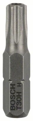 10x BOSCH Security-Torx-Schrauberbit Extra-Hart T30H, 25 mm, 2er-Pack