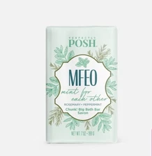 Perfectly Posh MFEO MINT FOR EACH OTHER CHUNK BIG BATH BAR, NEW & SEALED