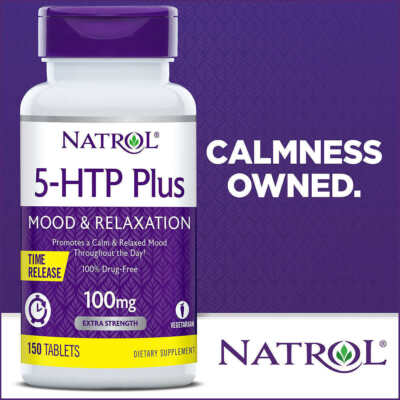 Natrol 5-HTP Plus Mood & Relaxation 100 mg., 150 Time Release Tablets