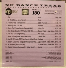 ERG dance traxx 150, cd, 2008, Pink, Hilary Duff, Leona Lewis, Kaskade