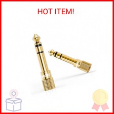 VCE 6.35mm 1/4 inch Male to 3.5mm 1/8 inch Female Stereo Audio Jack Adapter