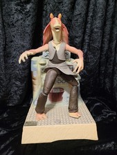 Tarro de baile de colección Star Wars Episodio 1 Binks sonido y voz activado 1999 *¡FUNCIONA!