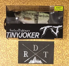 DRT TiNY JOKER TJ BASS  (BONE) Color POPPING (RIBBIT) Brass Rattle PROP FREE SH