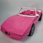 Used Vintage 1994 Mattel Barbie Corvette Car Pink Convertible 18" **See Desc