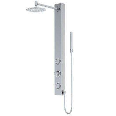 Vigo VG08016 Gardenia 39'' x 4'' W 2-Jet Retrofit Shower - Stainless Steel