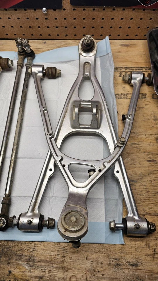 08-15 CAN-AM DS450 A-ARMS SET  LH RH OEM GENUINE   A Arms  - Image 3 of 4