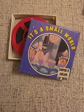 VTG DISNEY HOME MOVIES SUPER 8 COLOR 50' REEL IT'S A SMALL WORLD 8 MM FILM W/BOX