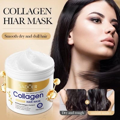 500ml SADOER Professionelle Haarpflege Behandlung Creme Kollagen Reparatur Haarmaske