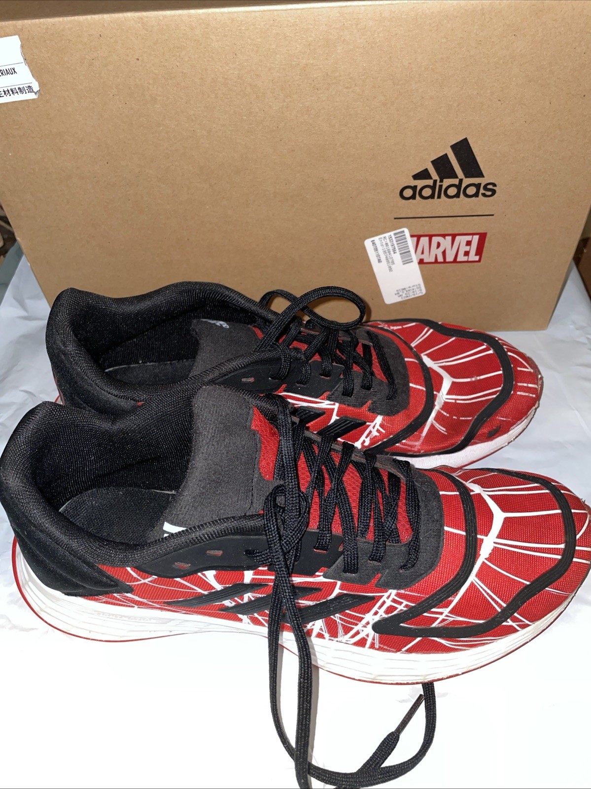 Adidas Boys Marvel Spider-Man Sneakers Size 7 Adidas Boys Marvel Spider-Man Sneakers Size 7