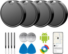 Air Tags for Android - 4 Pack, Android Google Find Tracker Tags for Keys, Wallet