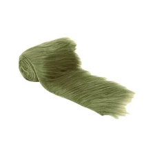  Shaggy Plush Faux Fur Strips - Craft Fur for Gnomes, Cosplay, and 8X60 Olive