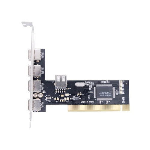2X(5 Ports PCI auf USB 2.0 PCI-Erweiterungskarte Adapterkarte 480Mbps Treib7663