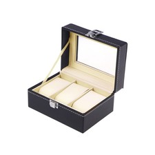 Cajas de presentación de vitrina para relojes con caja de almacenamiento de joyas para relojes